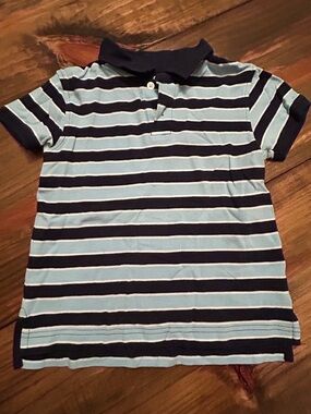 ✨Old Navy Light Blue & Navy Striped Polo